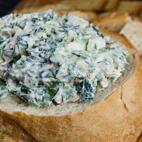 Easy Spinach Dip - A cold, creamy, flavorful spinach dip to wow your friends and family! No dry soup mix here.