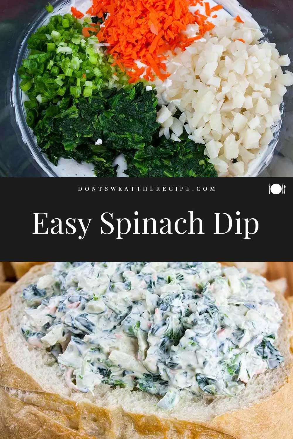 Easy Spinach Dip (without soup mix) - Don't Sweat The Recipe