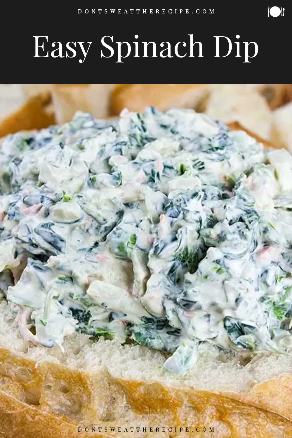 Easy Spinach Dip (without soup mix) Don't Sweat The Recipe