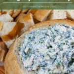 From scratch, no dry soup mix in this recipe. An easy cold, creamy, healthy, flavorful appetizer to wow your friends and family! #spinachdip #healthy