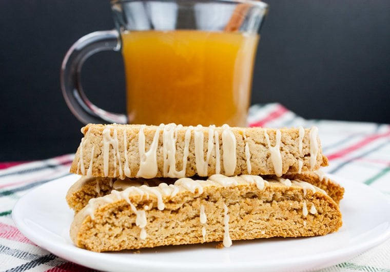 Spiced Apple Cider Biscotti - The perfect fall biscotti recipe for your cookie jar! Boiled apple cider gives this biscotti an intense apple flavor.