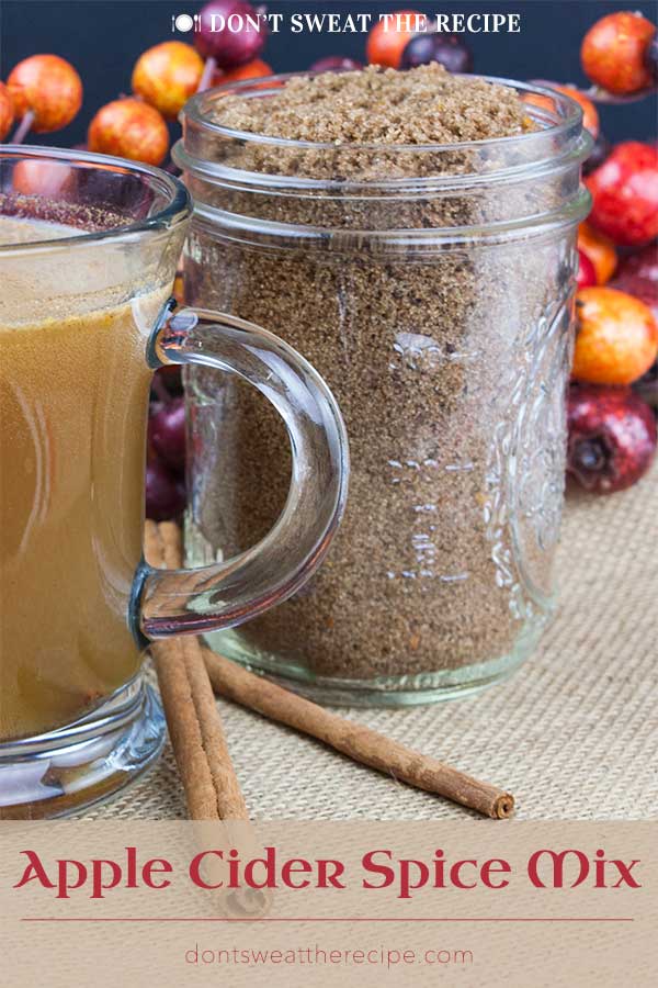 Apple Cider Spice Mix - Add this instant mulling mix recipe of tangerine infused brown sugar and spices to apple cider, wine, coffee, or tea for a delicious hot winter beverage. Makes cold days and nights warm and comforting! #fall #winter #drinks #holiday #holidays #christmas #thanksgiving #recipe