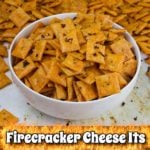 Firecracker Cheez-Itz - Need an easy snack or appetizer? This recipe comes together in a snap and is so addictive! Ranchy, spicy, cheesy crackers for the win! #appetizer #recipe #party #gameday #snack