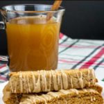 The perfect fall Spiced Apple Cider biscotti recipe for your cookie jar! Boiled apple cider gives this biscotti an intense apple flavor. #cookies #biscotti