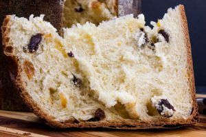 Panettone Recipe - A sweet Italian bread, traditionally enjoyed during Christmas. Rich, buttery bread, light in texture and studded with a mixture of dried fruit.