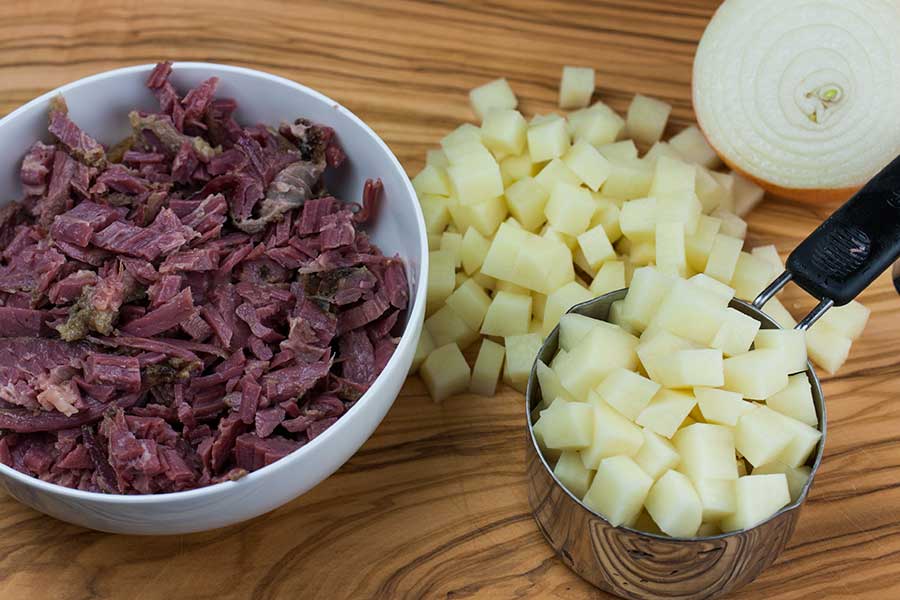 Corned Beef Hash - A perfect way to use leftover corned beef while serving up a deliciously crispy and flavorful meal packed full of flavor and texture.