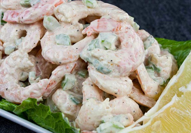 Shrimp Salad - It's simple yet full of classic flavors! It's a light, creamy, cold salad perfect for those hot summer days.
