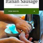 Making homemade Italian sausage is easier than you think! Way better than anything bought at the store. #sausage