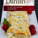 A flaky, buttery, melt in your mouth raspberry cream cheese danish. So easy you will never buy one again! It's perfect for breakfast or just a sweet treat.