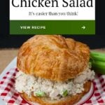 Not your typical chicken salad recipe. No nuts, no fruit here! The best-tasting savory chicken salad! #chicken #chickensalad #sandwich