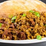 This authentic and amazingly delicious Cajun jambalaya recipe delivers that New Orleans flavor that brings Bourbon Street to you! #jambalaya #cajun #food #recipes