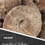 apple cider donuts on white platter