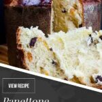 panettone on a wooden board