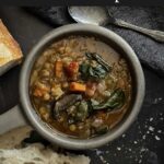 lentil soup with bread