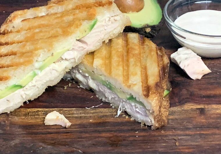 Smoked Panini Sandwich on a cutting board