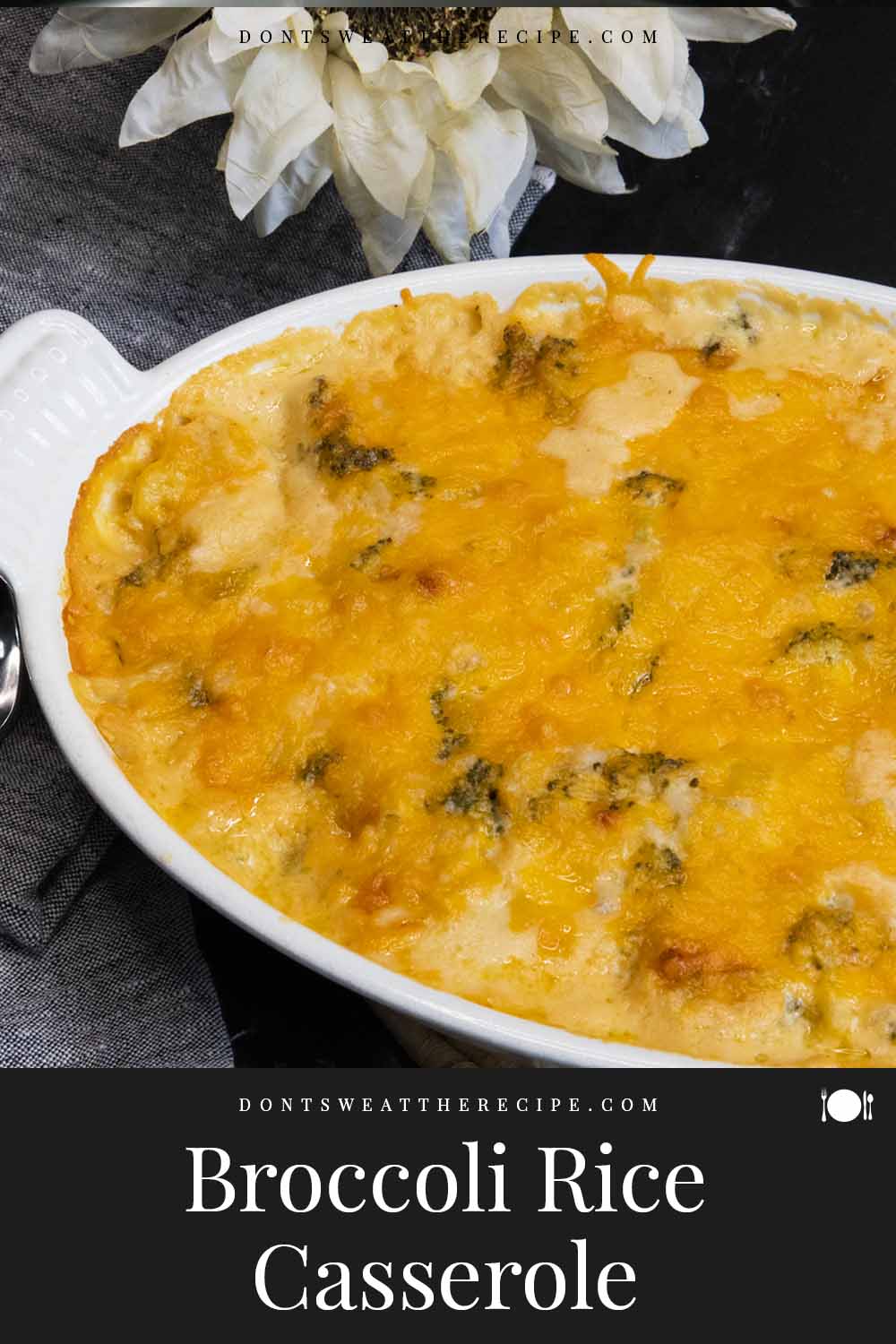 Broccoli Cheese Casserole with Rice - Don't Sweat The Recipe