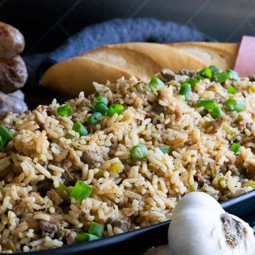 Dirty Rice (Cajun Rice Recipe) + Video