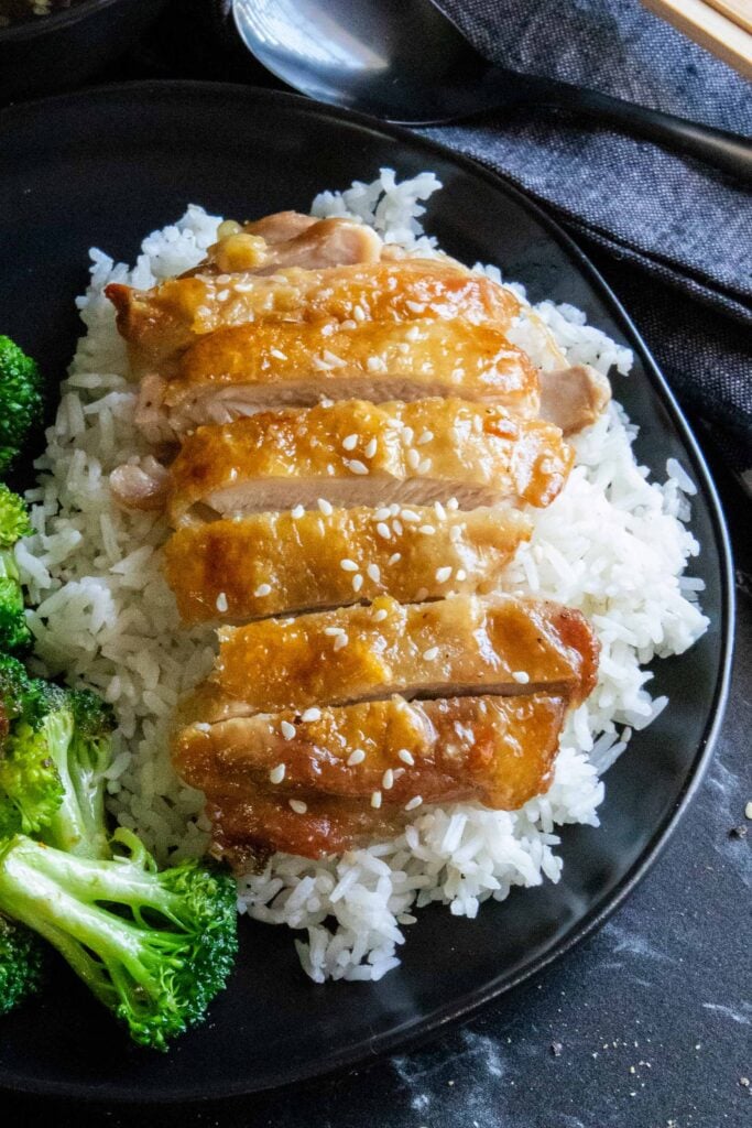 Chicken Teriyaki on a bed of rice