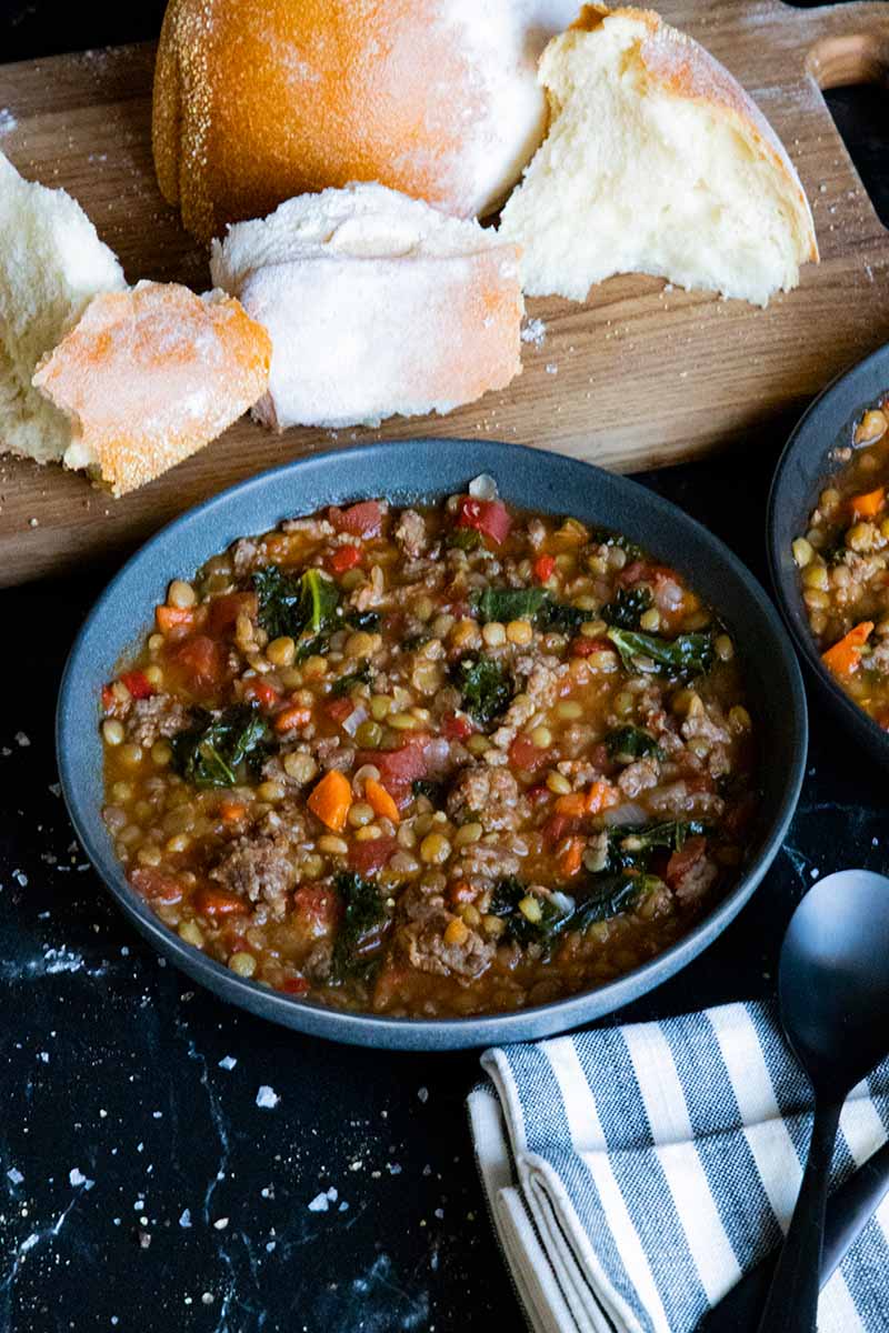 Lentil Soup with Italian Sausage Don't Sweat The Recipe
