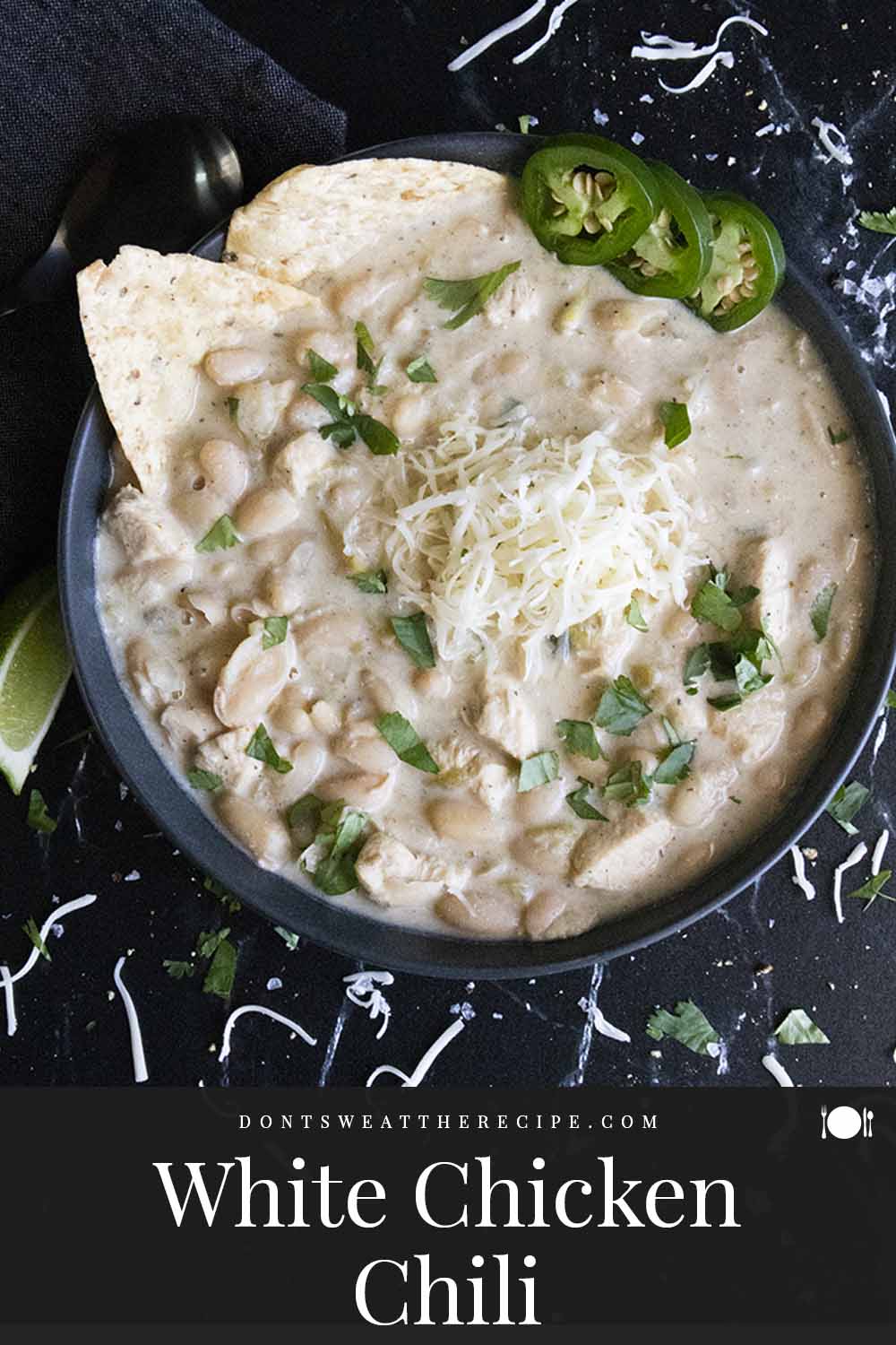 Thick And Creamy White Chicken Chili Recipe Don't Sweat The Recipe