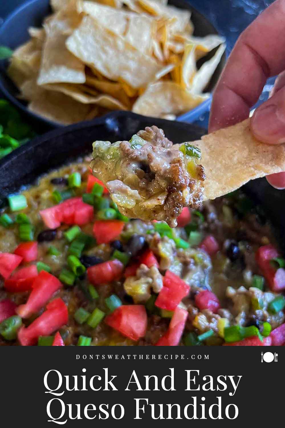 Quick And Easy Queso Fundido With Ground Beef Don't Sweat The Recipe
