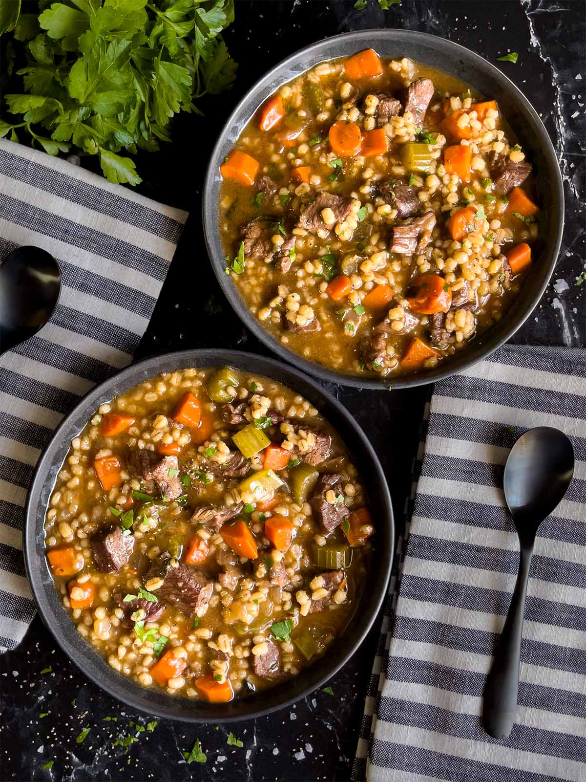 Beef Barley Soup - Don't Sweat The Recipe