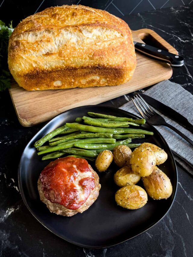 Sheet Pan Mini Meatloaf and Roasted Potatoes - The Recipe Rebel