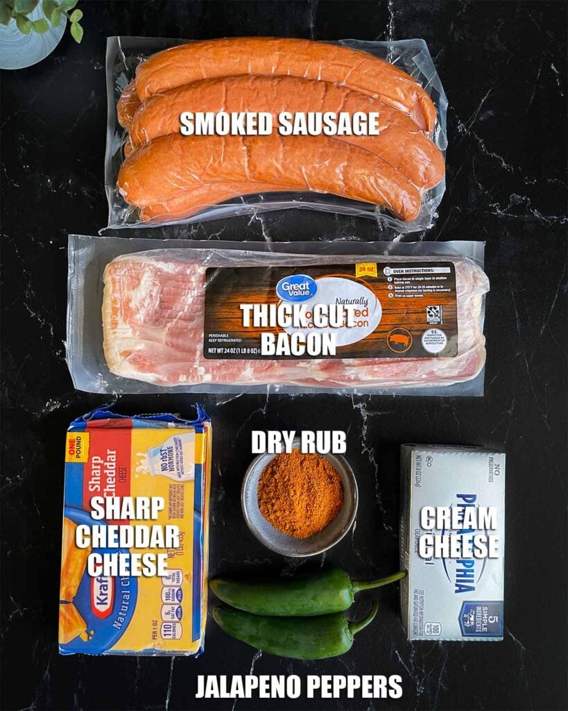 Ingredients for smoked pig shots.
