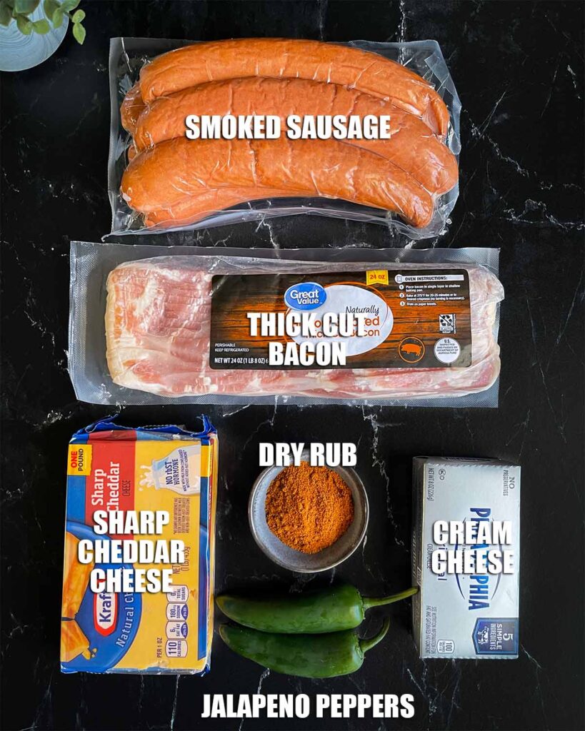 Ingredients for smoked pig shots.