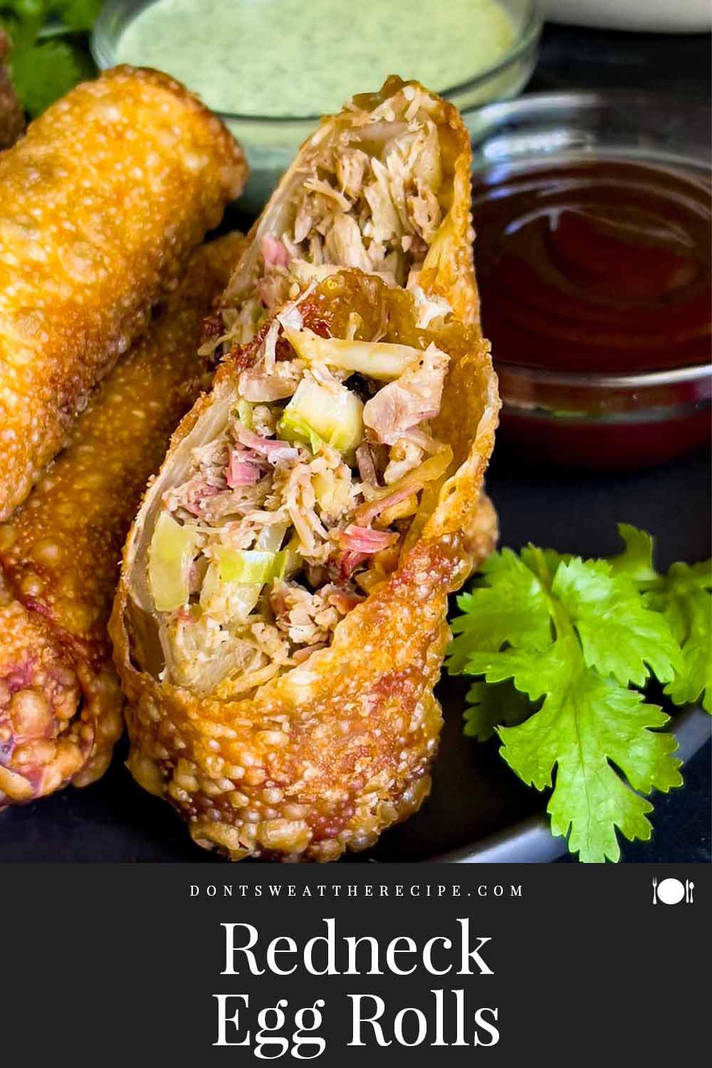 Redneck Egg Rolls (Pulled Pork Egg Rolls) Don't Sweat The Recipe
