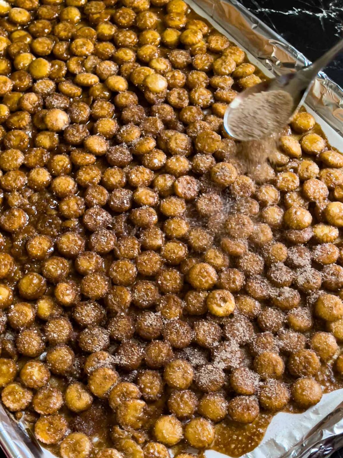 Oyster Cracker Churro Snack Mix Don't Sweat The Recipe