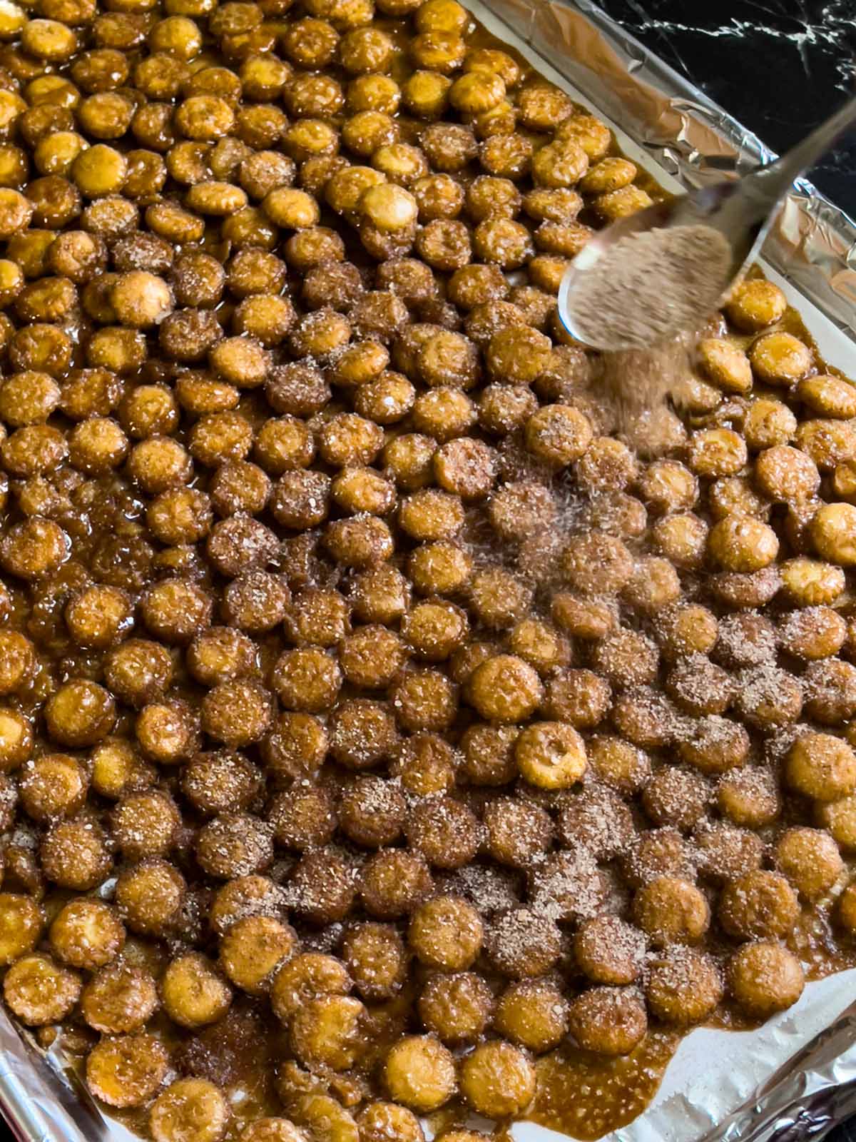 Oyster Cracker Churro Snack Mix Don't Sweat The Recipe