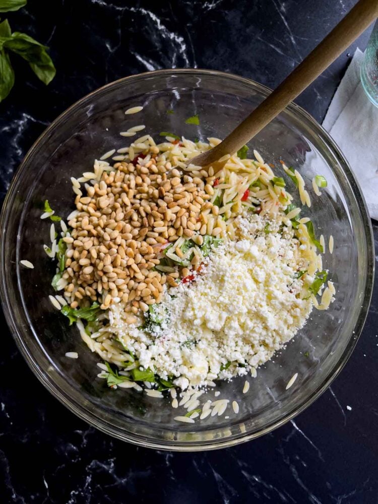 Spinach and Feta Orzo Salad - Don't Sweat The Recipe