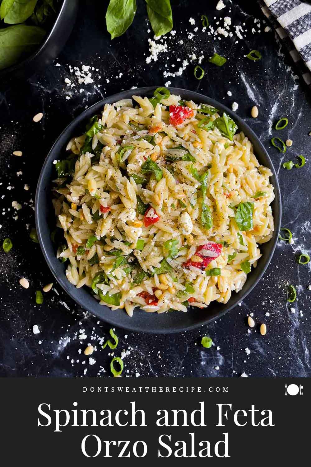 Spinach and Feta Orzo Salad - Don't Sweat The Recipe