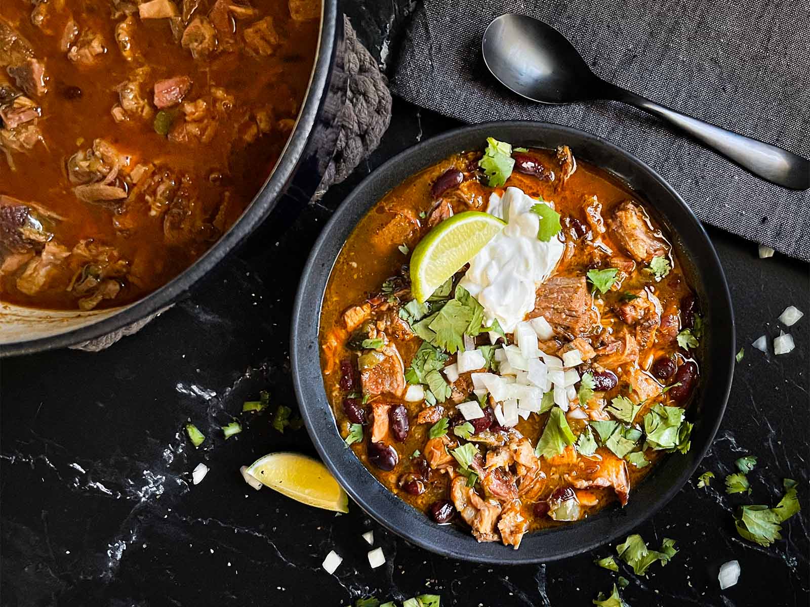 Smoked Pork Chili - Don't Sweat The Recipe