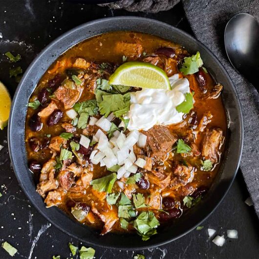 Smoked Pork Chili - Don't Sweat The Recipe
