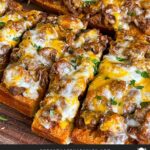 French bread sloppy joes.