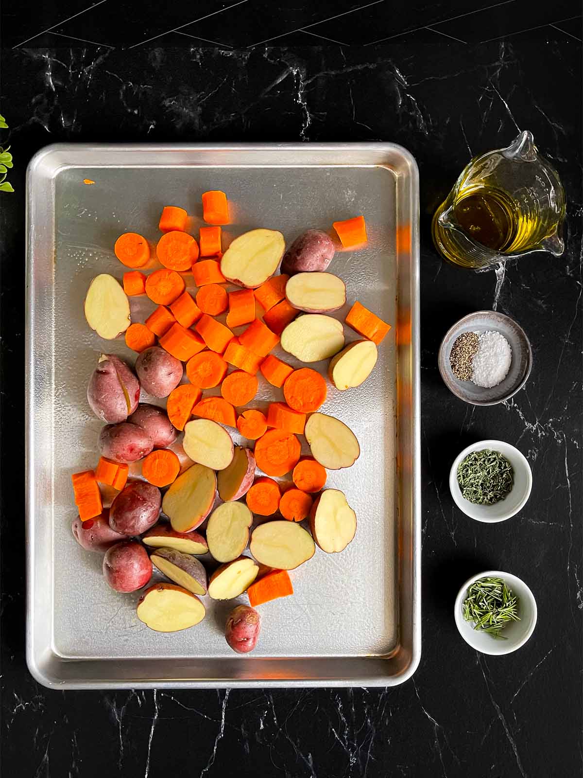 Roasted Potatoes and Carrots - Don't Sweat The Recipe