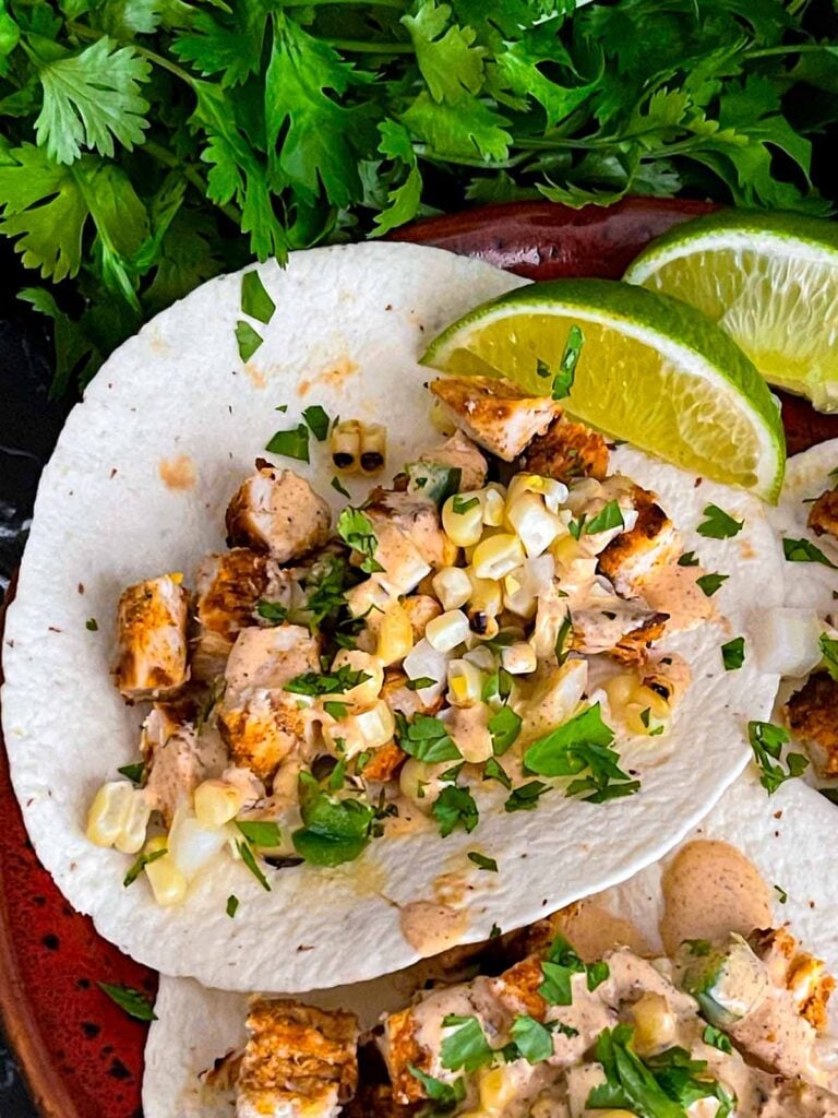 Grilled Southwest Chicken Tacos.