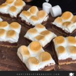 S'mores bars on a cutting board.