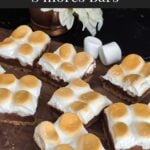 S'mores bars on a cutting board.