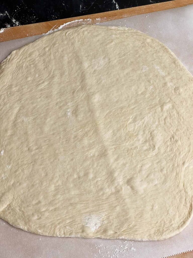 A 12 inch pizza dough.