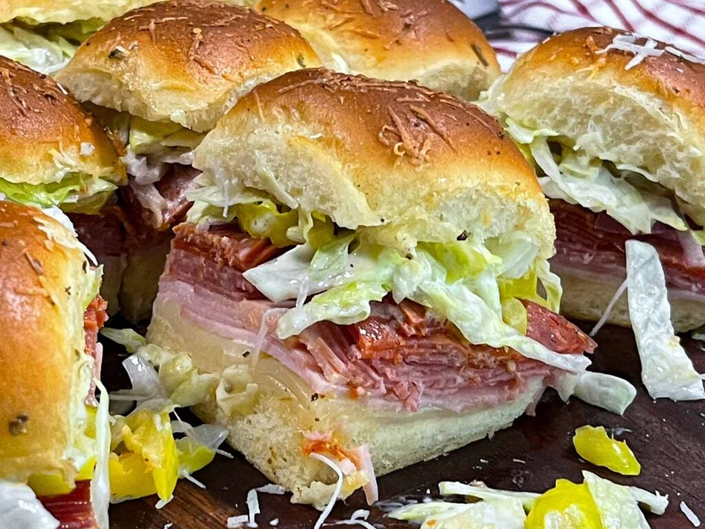 Hot Italian sliders