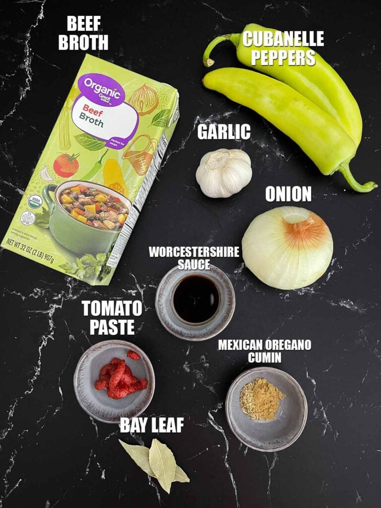 ingredients for a braise.