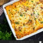 Baked ricotta chicken with bubbling marinara and golden melted mozzarella cheese.